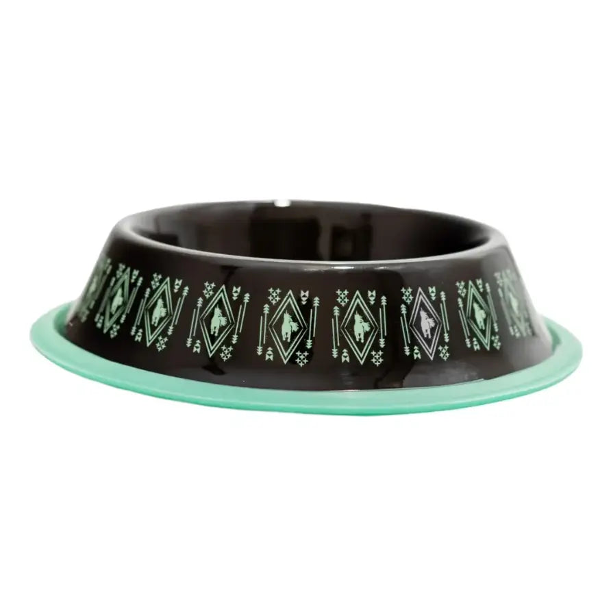 Non-Skid Boho Stainless Steel Dog Bowl – with Whimsical Unicorn Design, Silicone Base for Medium Dogs – 24oz American Pet Supplies
