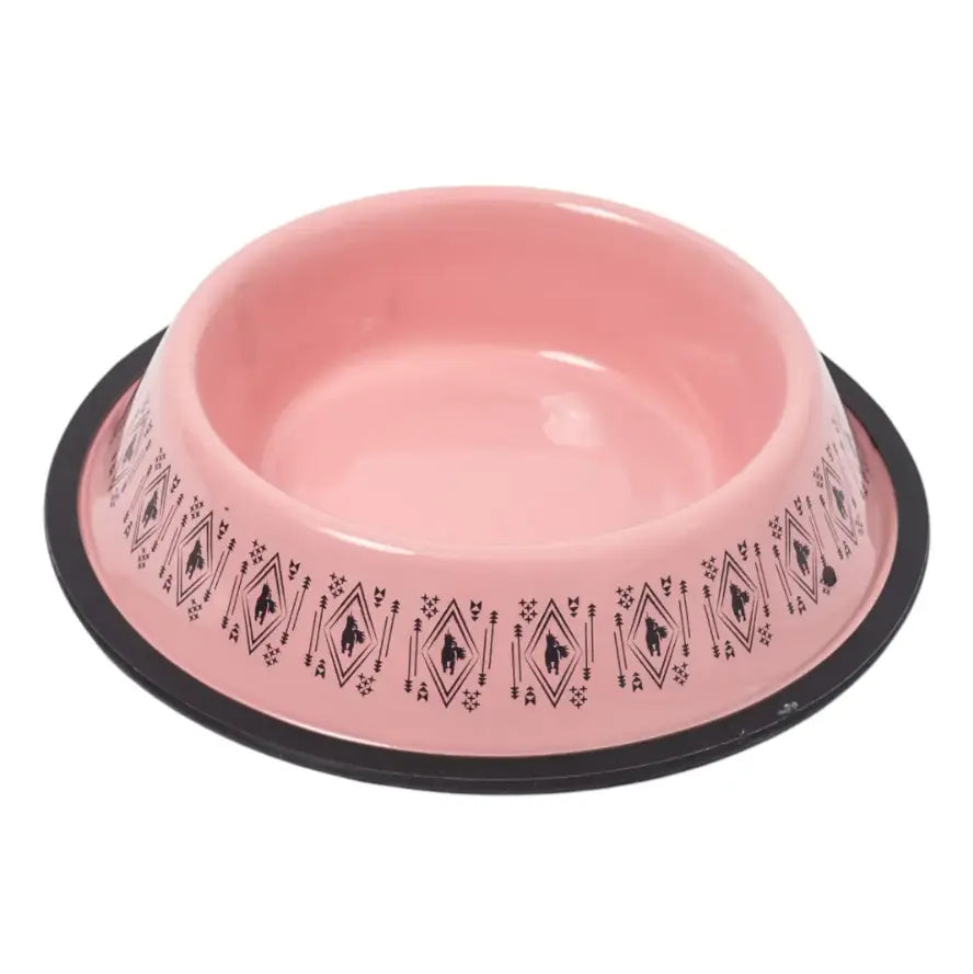 Non-Skid Boho Stainless Steel Dog Bowl – with Whimsical Unicorn Design, Silicone Base for Medium Dogs – 24oz American Pet Supplies