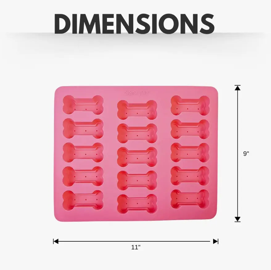 3-in-1 Dog Bone Silicone Treat Baking Tray for Healthy, Homemade Dog Treats and More American Pet Supplies