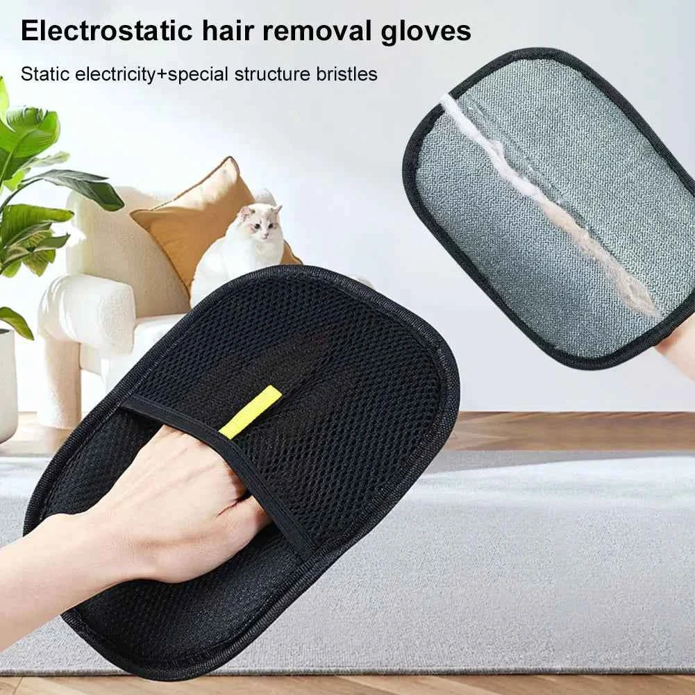 Alloet Double-Sided Pet Hair Remover Mitts for Cats and Dogs