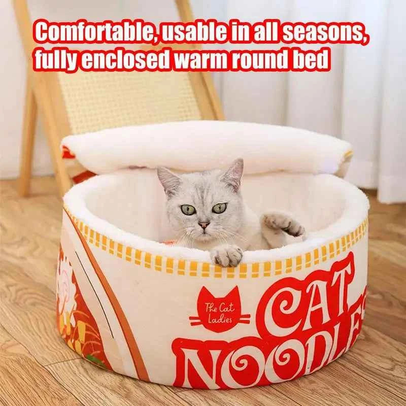 Noodle Shape Cat House Soft Sofa Noodle Nest House Creative Pet Kennel With Cover For Indoor Small Medium Large Cats