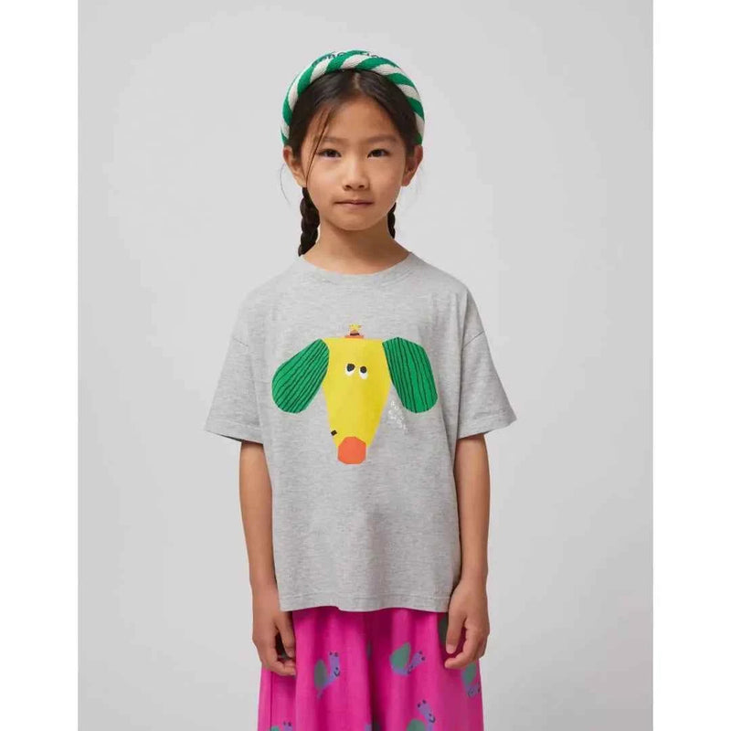 Boys Sun Flower T-shirts 2025 Summer Dog Tees for Kids Short-sleeve Girls Tops Cotton Children Shirts Baby Boys T Shirt