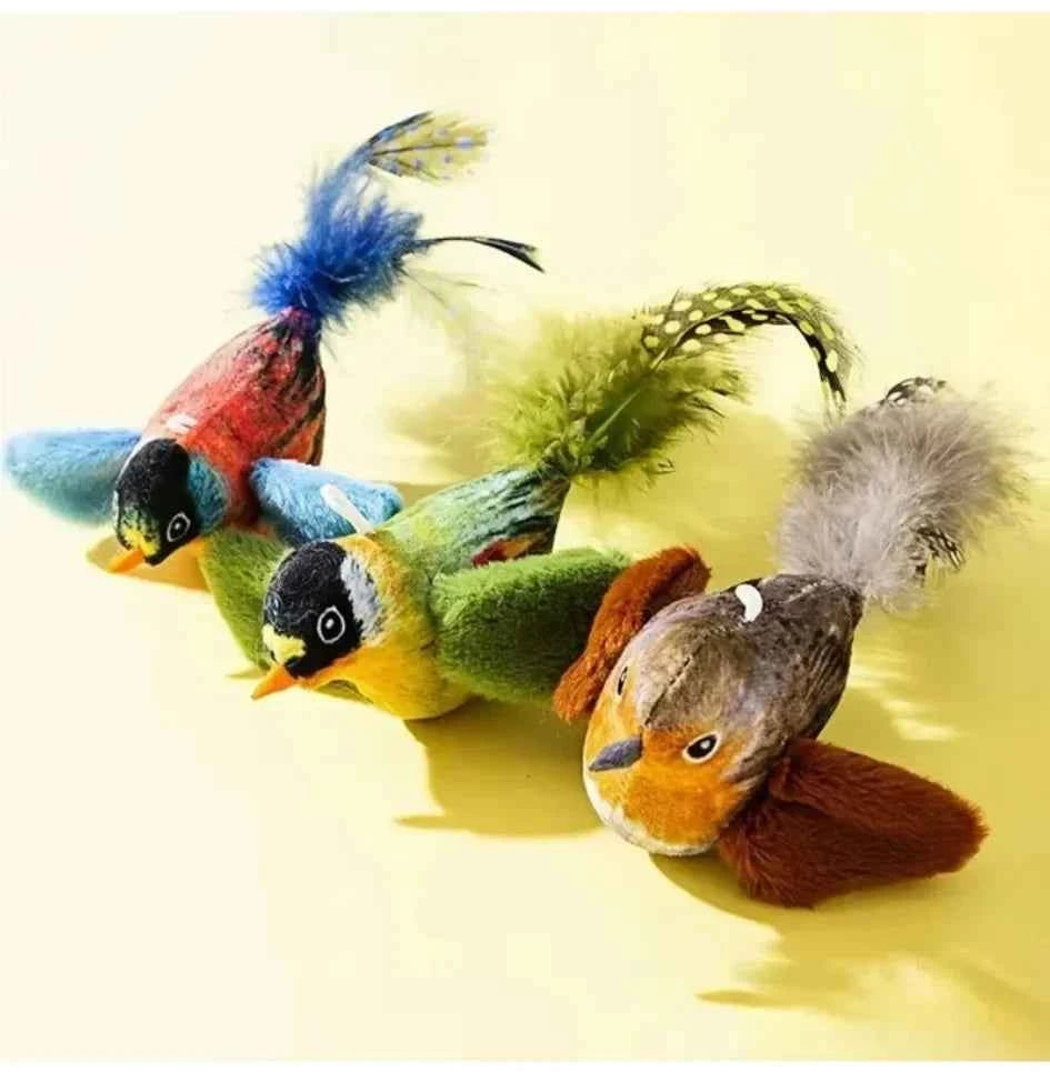 Cat Toys For Indoor Cats Interactive Cat Toy Realistic Bird Sound Cat Toy Plush Cat Toy Catnip Cat Toy for Cats Kitten Toy