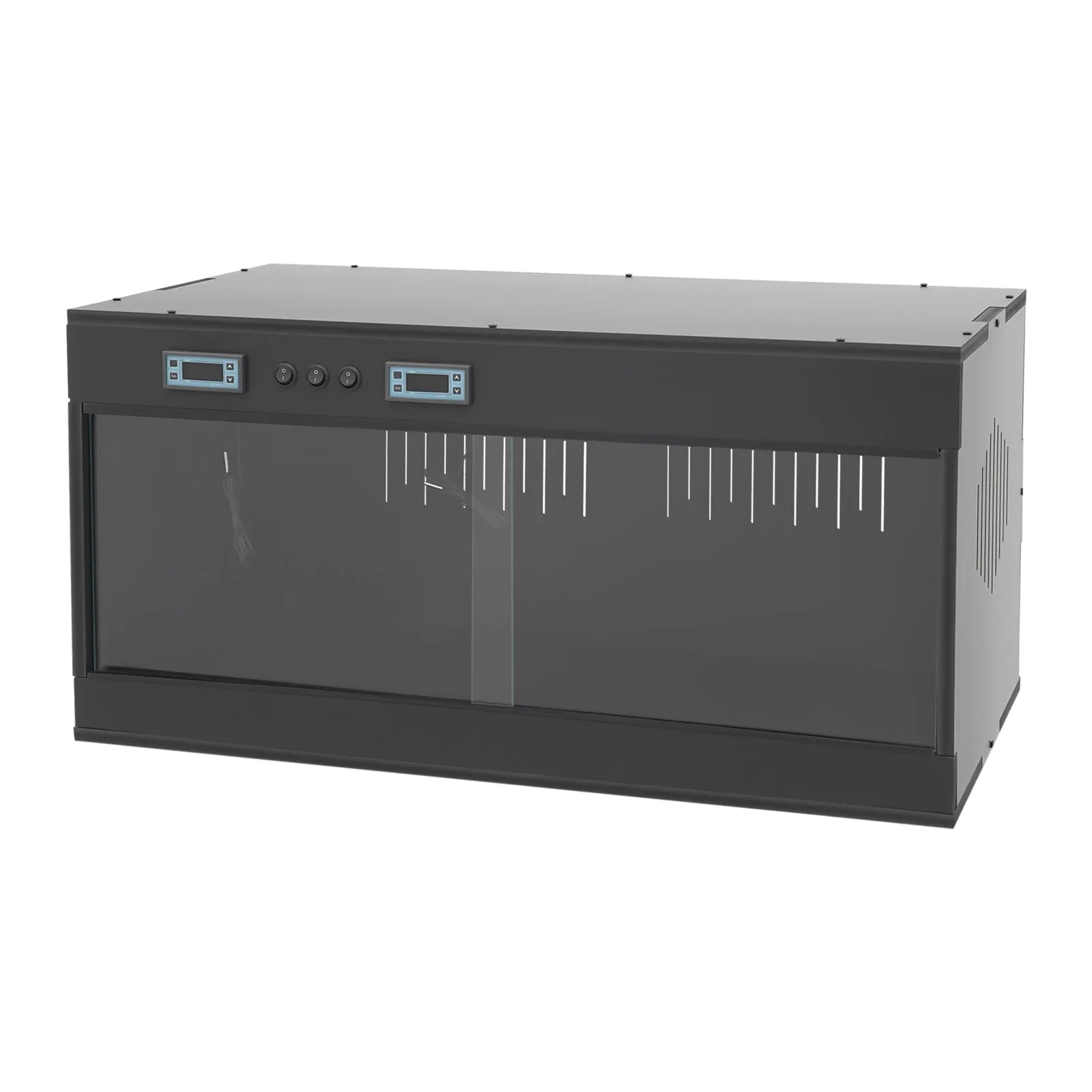 Reptile Lounge Habitat with Glass Sliding Door and Intelligent Thermostat 80*40*40cm Reptile Breeding Box LCD Reptile Pet Box