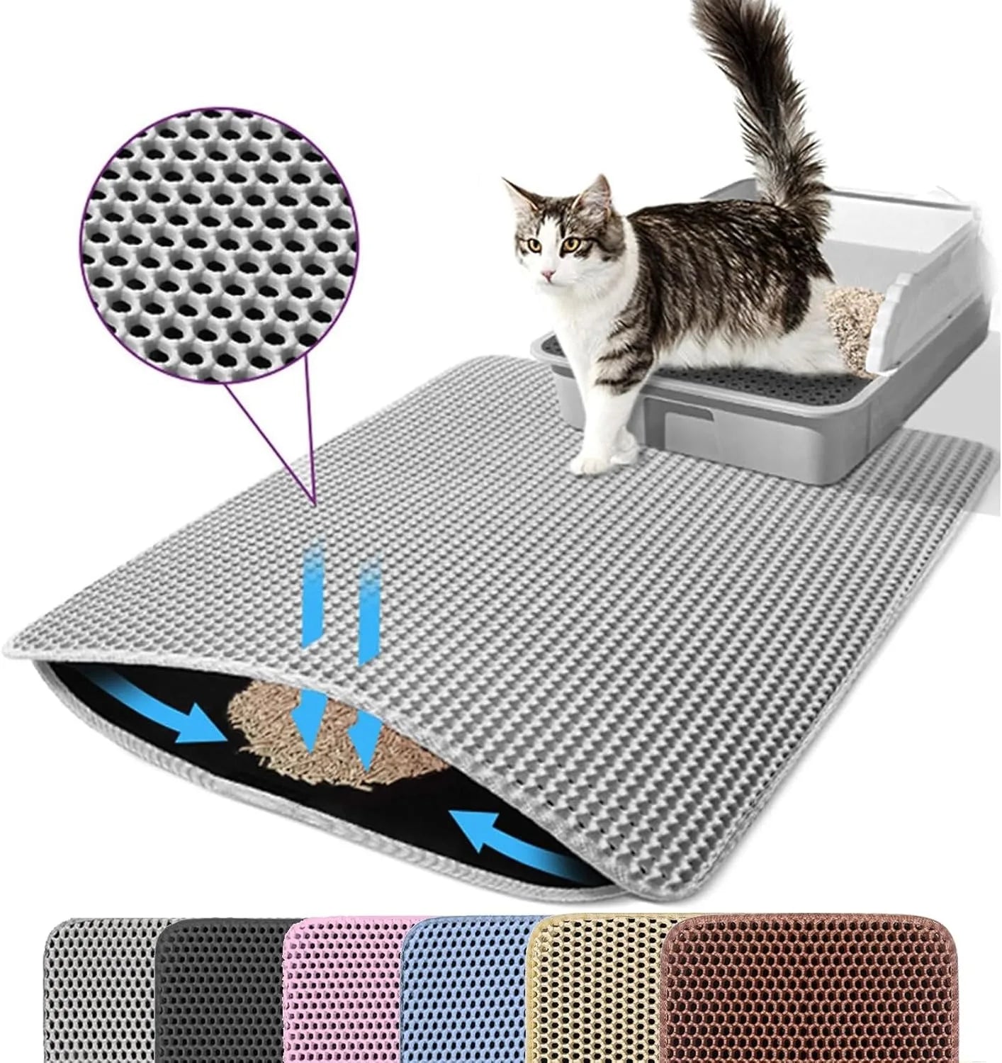 Waterproof Double Layer Cat Litter Mat