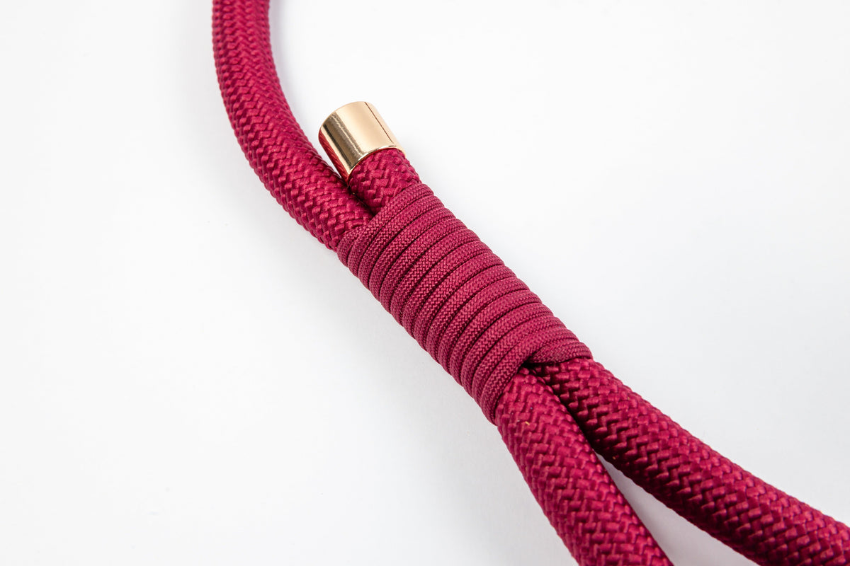 Signature Rope Leash - Wine