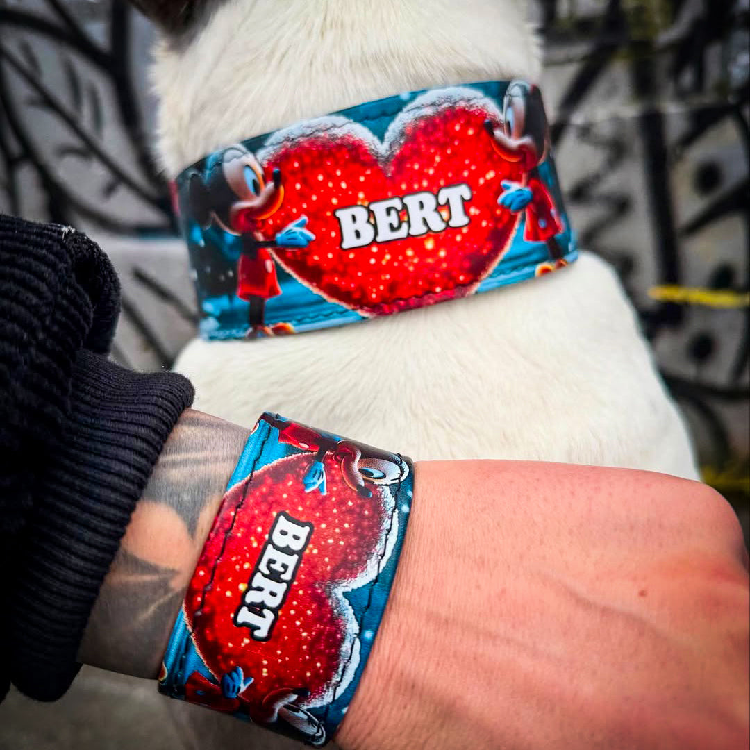 Bestia Mickey Leather Collar & Leash Set – Limited Edition