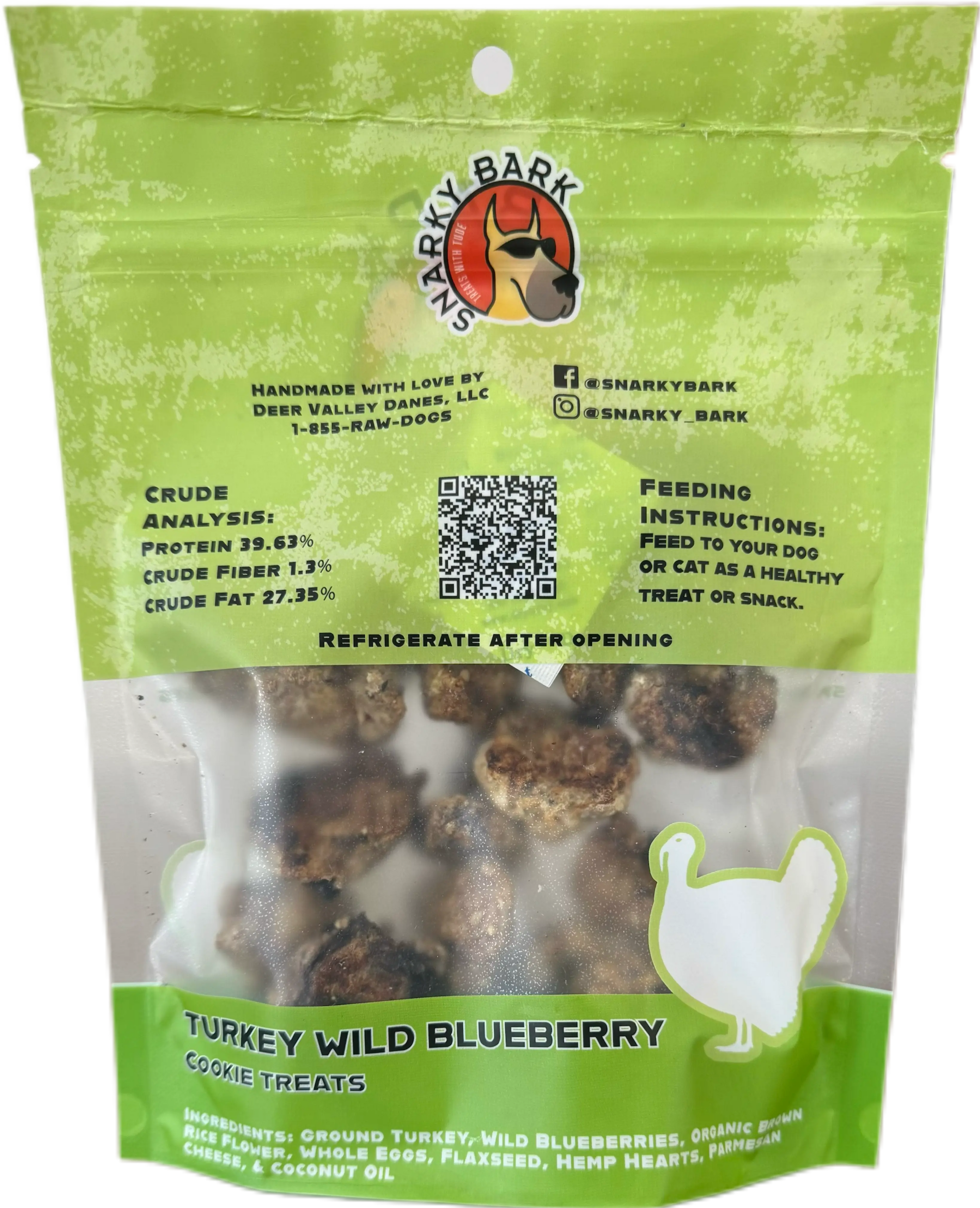 Snarky Bark Cookie Turkey Wild Blueberry - K9 Outdoors