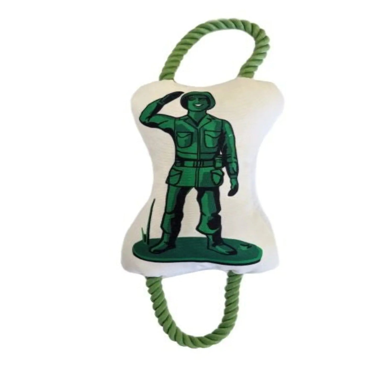 Retro Soldier with Squeaker & Crinkle Paper Plush Dog Toy American Pet Supplies
