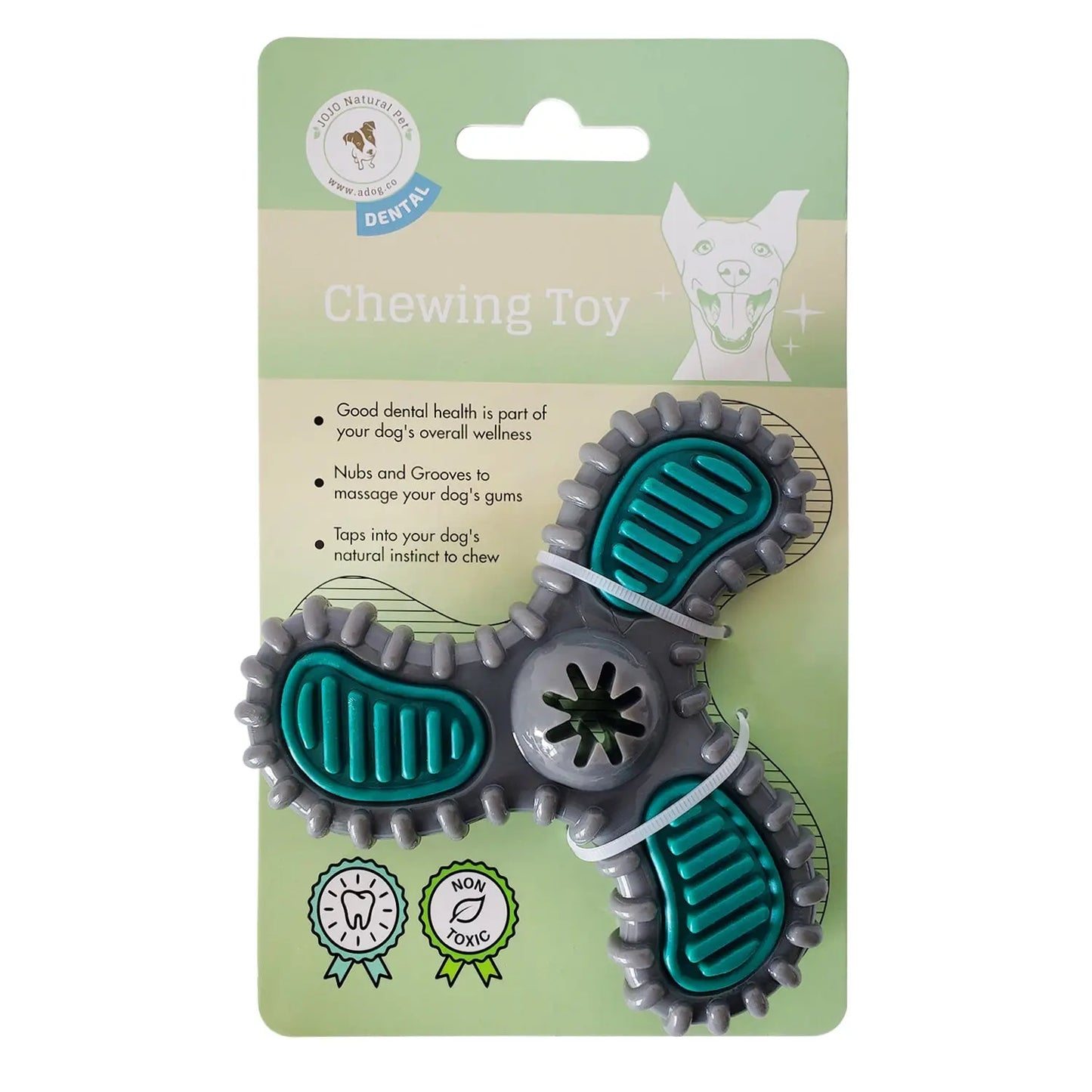 TPR Dental Spinner Dog Chew Toy – Durable Dental Care Fun for Light to Medium Chewers American Pet Supplies
