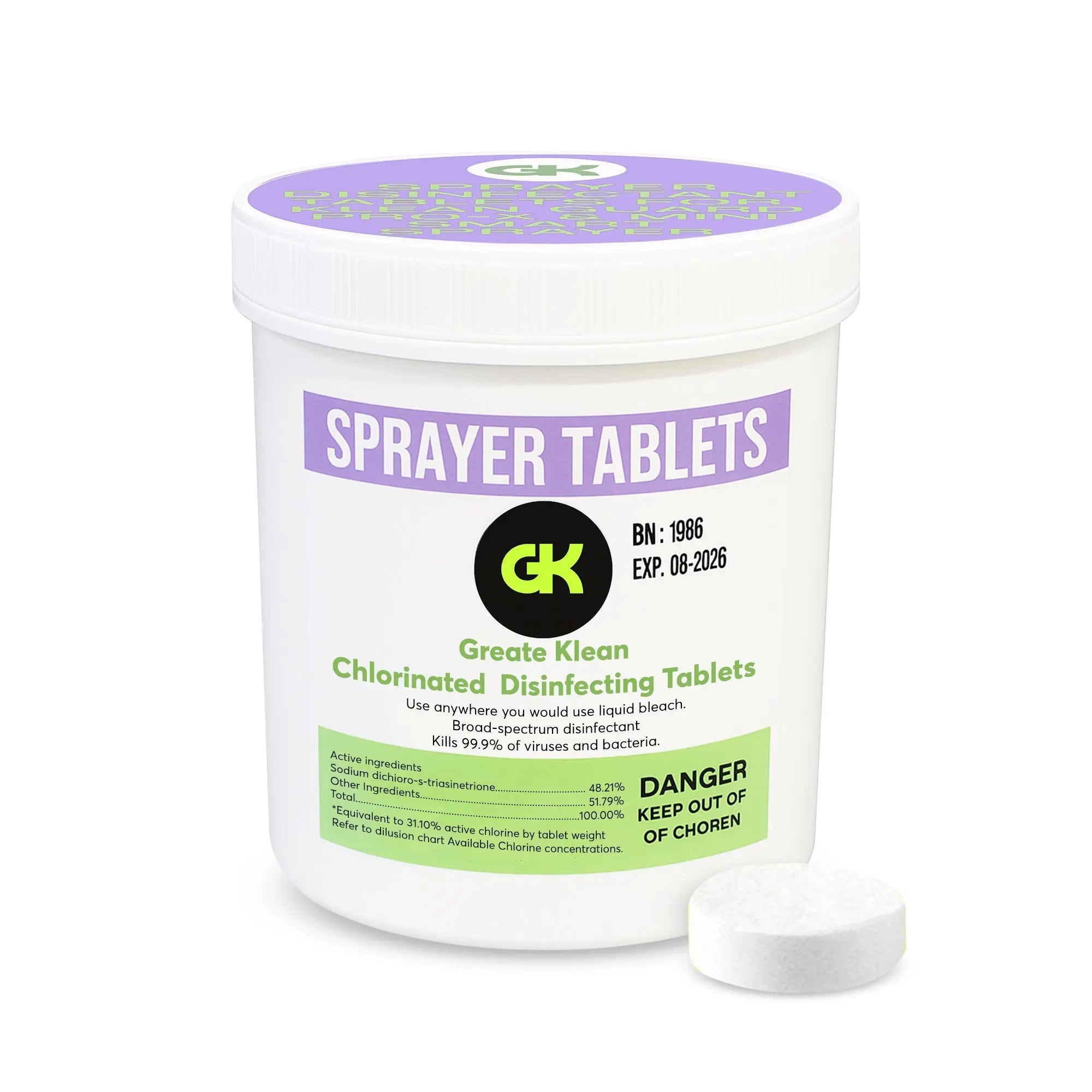 Pro-X Sprayer Combo Kit (Sprayer & 120 CT Sprayer Tablets included& Expandable Hose)