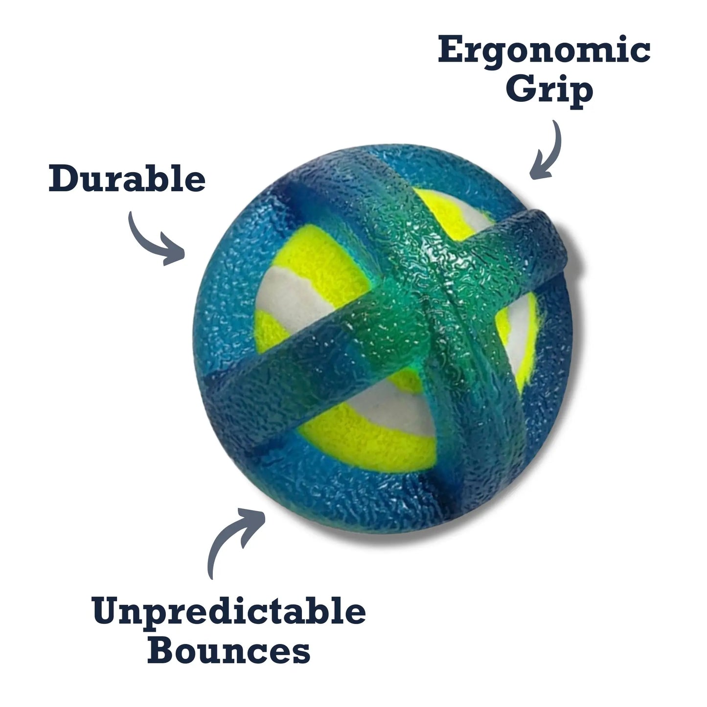 Country Living TPR-Coated Agility Tennis Ball Dog Toy – Durable & Pet-Safe American Pet Supplies
