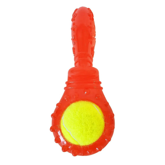 TPR Interactive Dog Chew Toy with Detachable Squeaker & Treat Fill American Pet Supplies