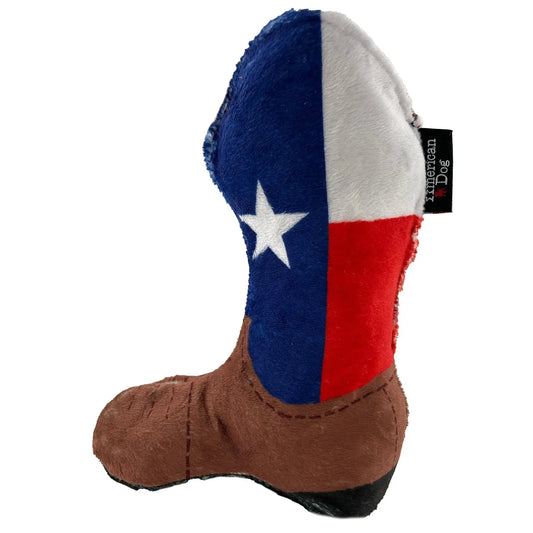 Texas Flag Cowboy Boot American Dog