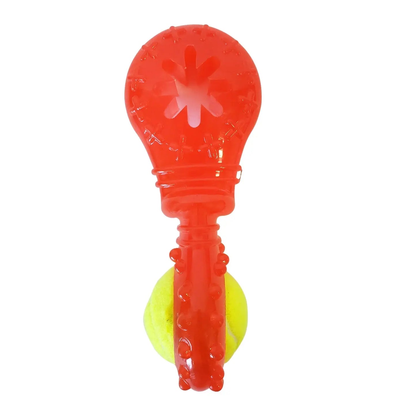 TPR Interactive Dog Chew Toy with Detachable Squeaker & Treat Fill American Pet Supplies