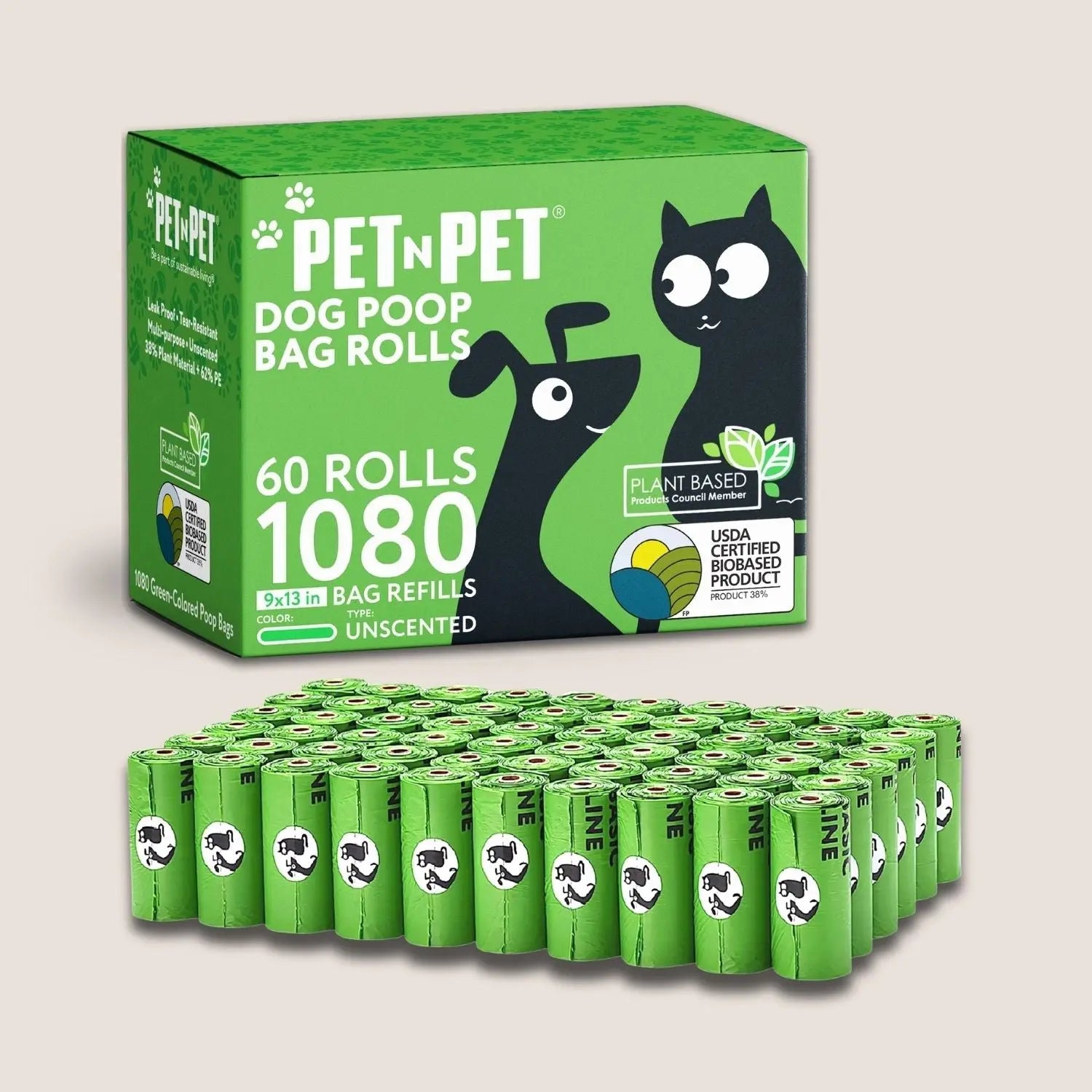 41% Plant-based Poop Bags - K9 Outdoors