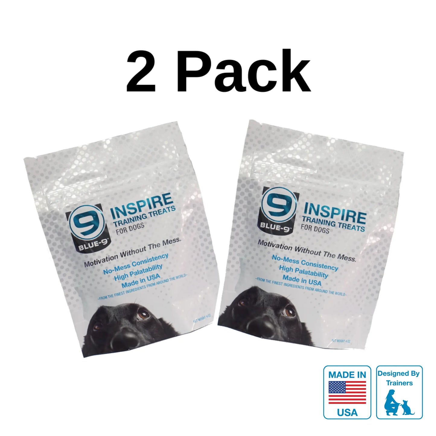 INSPIRE Dog Training Treats 2 Pack Blue-9 Pet Products