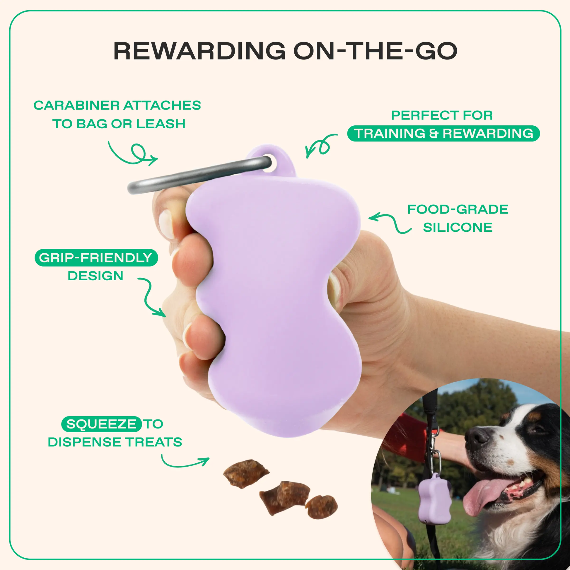 Silicone Dog Treat Dispenser Springland Pets