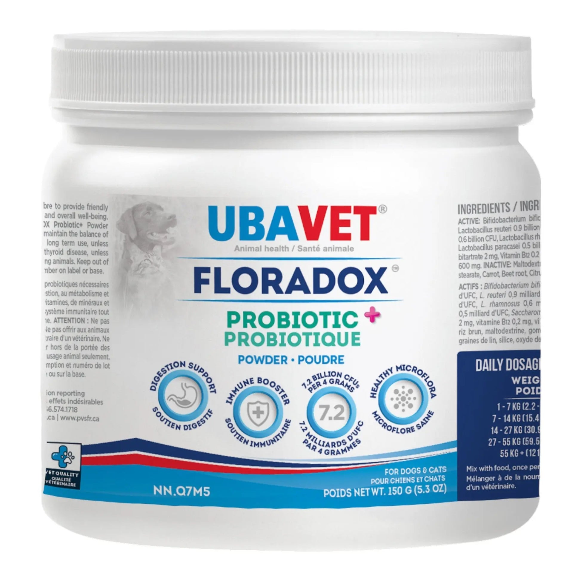 UBAVET Floradox Probiotic Powder for Dogs & Cats – Supplement for Digestive & Immune Health – 5.3 oz (150g) American Pet Supplies