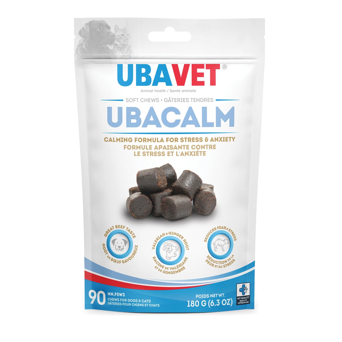 UBAVET Ubacalm Calming and Stress Relief Soft Dog Chews American Pet Supplies