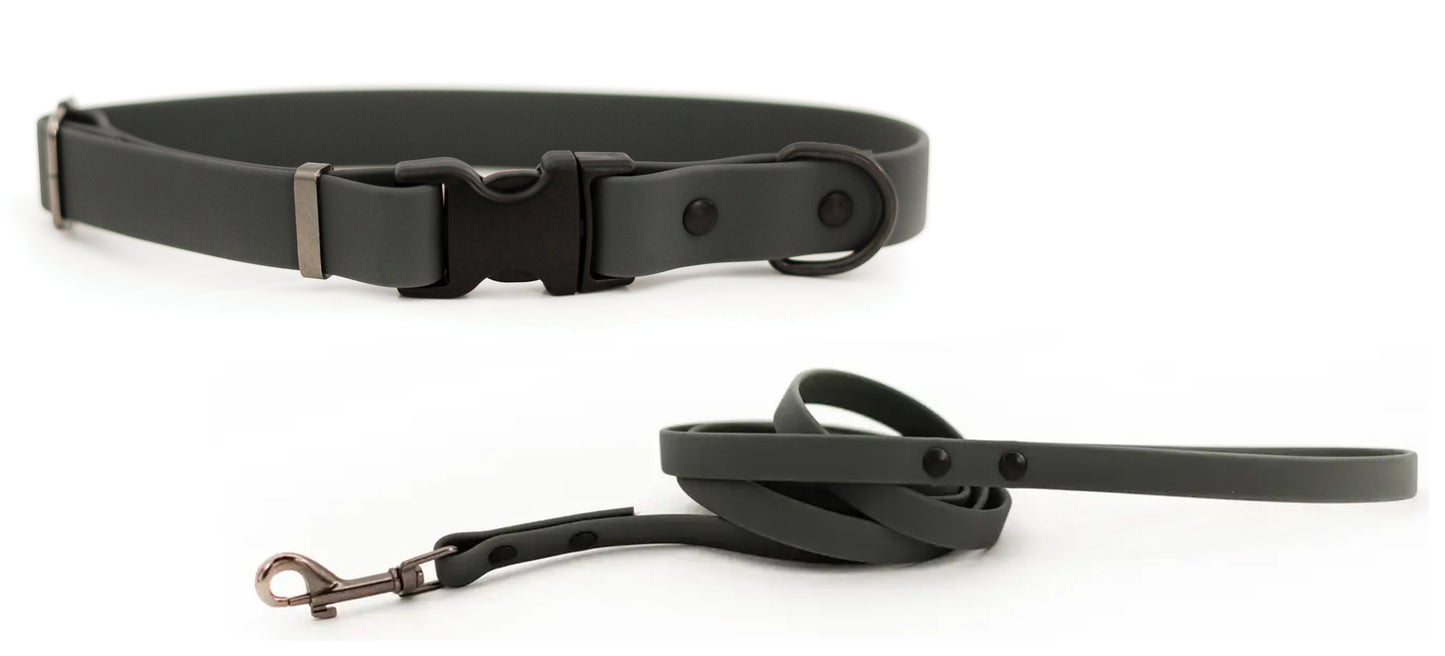 Waterproof Collar and Leash Set Euro-Dog Collars and Leads