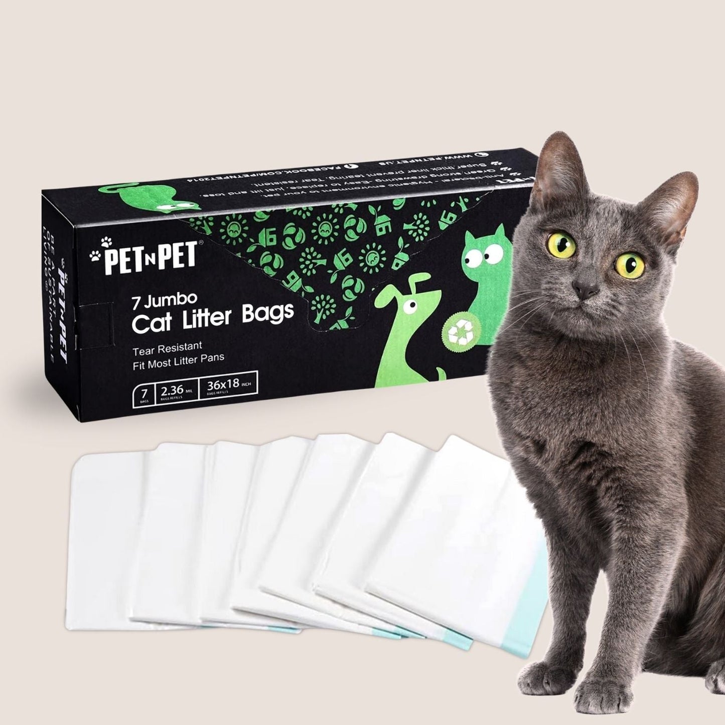 Jumbo Cat Litter Box Liners Pet N Pet ®