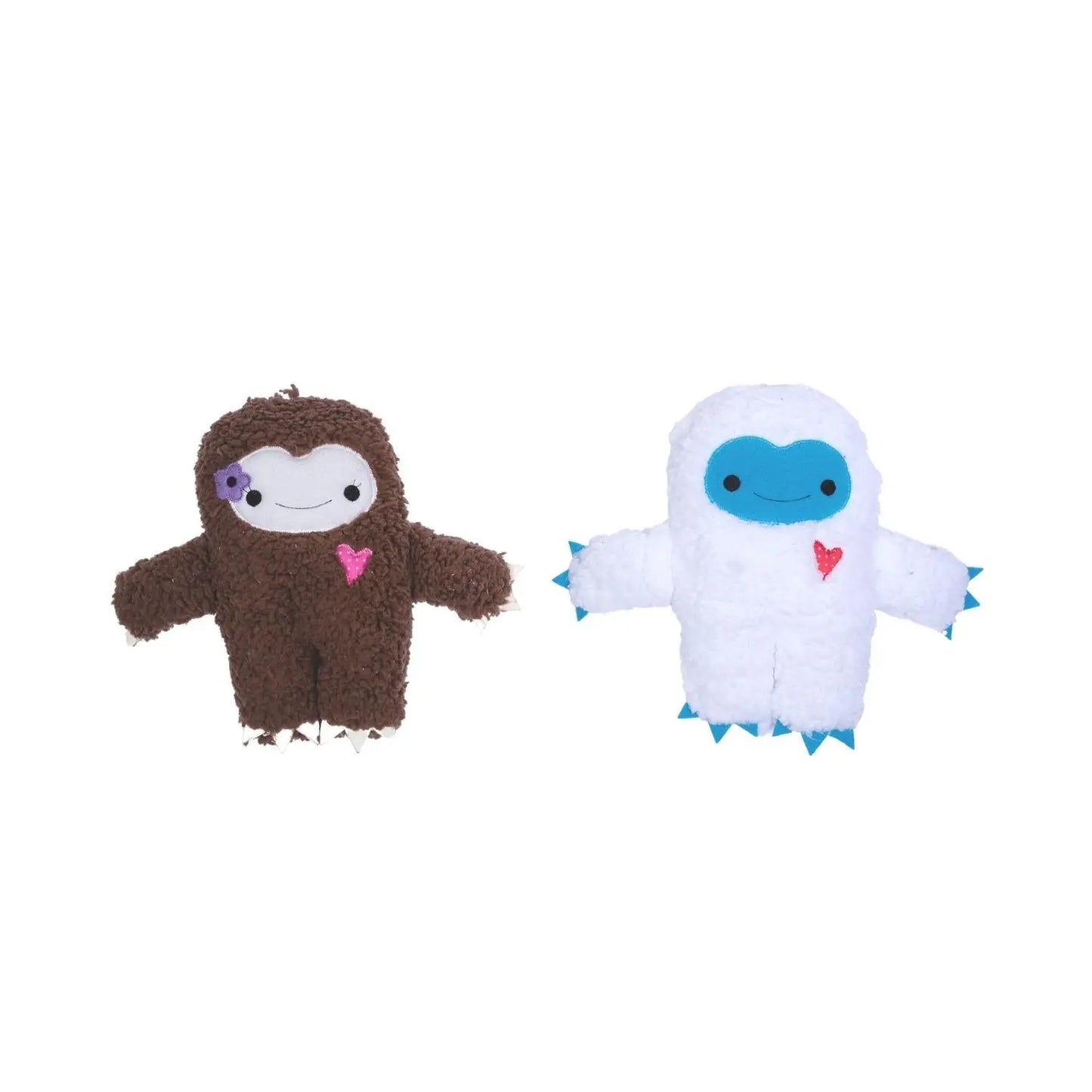 Yeti & Snowman Plush Dog Toy Gift Set – with Squeaker & Crinkle Paper for Fun Play American Pet Supplies