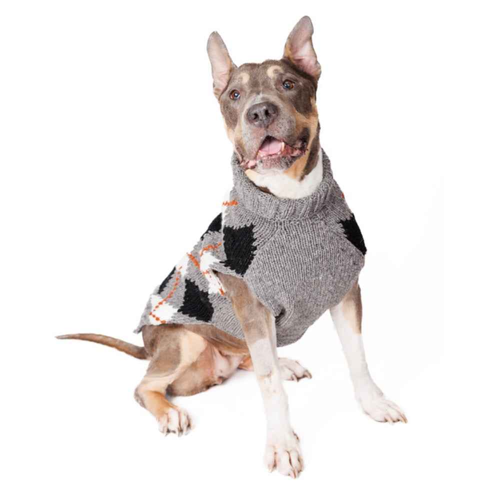 Alpaca Argyle Dog Sweater