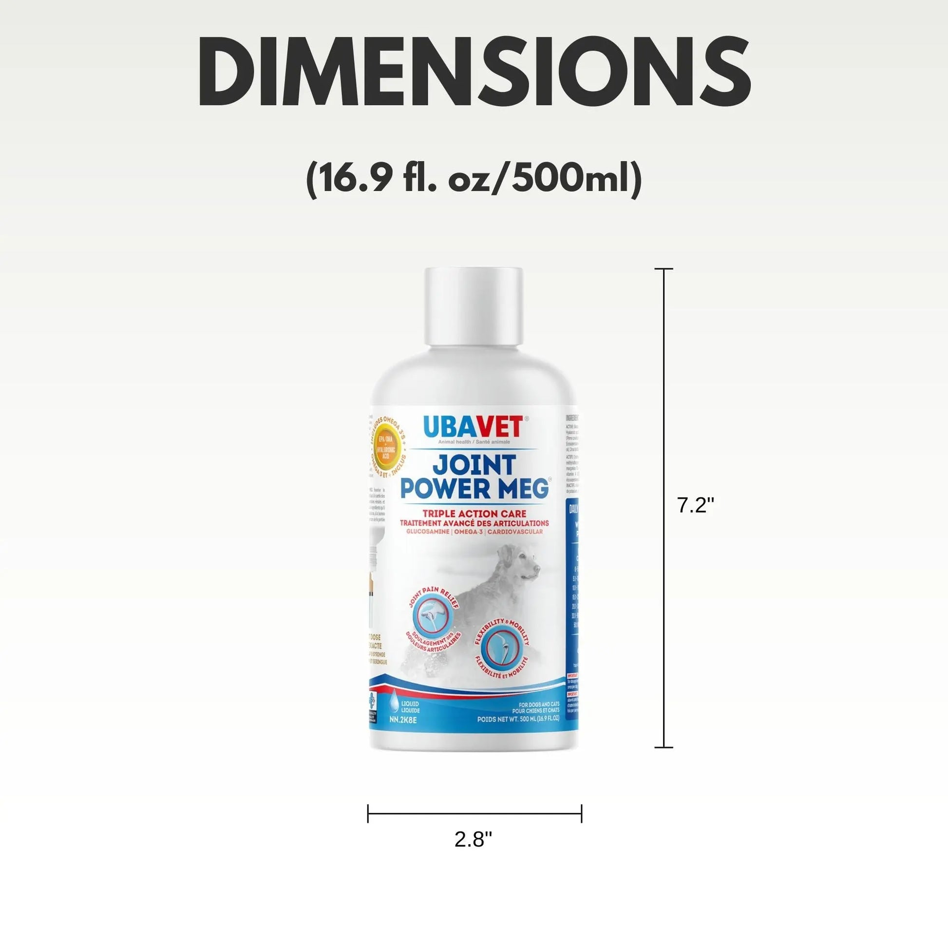 UBAVET Joint Power MEG Maximum Joint Care Liquid for Cats and Dogs American Pet Supplies