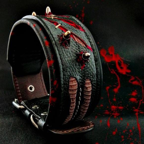 Bestia Haunted Leather Dog Collar – Limited Edition