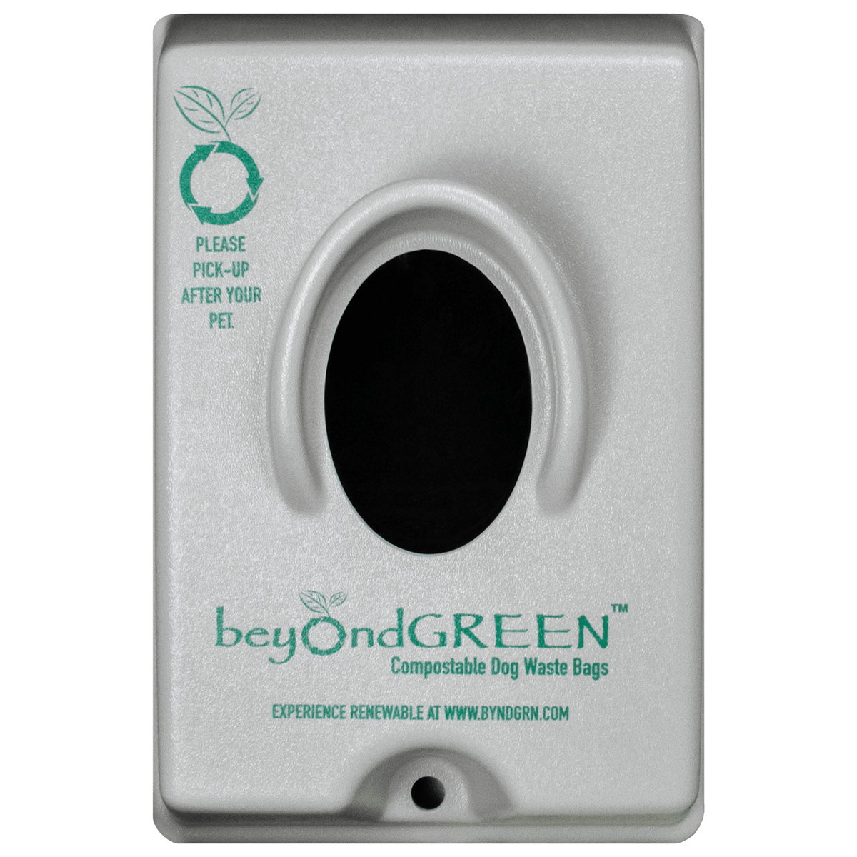 beyondGREEN Single-Pull Dog Waste Bag Dispenser – Wall/Pole Mount – Compatible with Single-Pull Header Packs – Heavy-Duty Construction