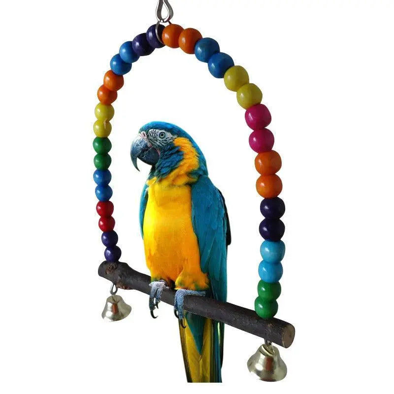 Birdie Paradise Hanging Swing Dog Hugs Cat