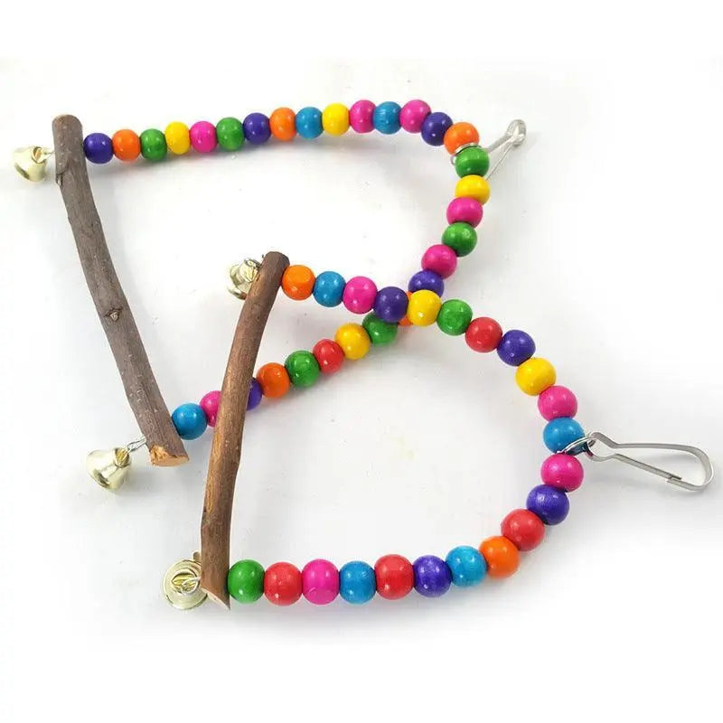 Birdie Paradise Hanging Swing Dog Hugs Cat