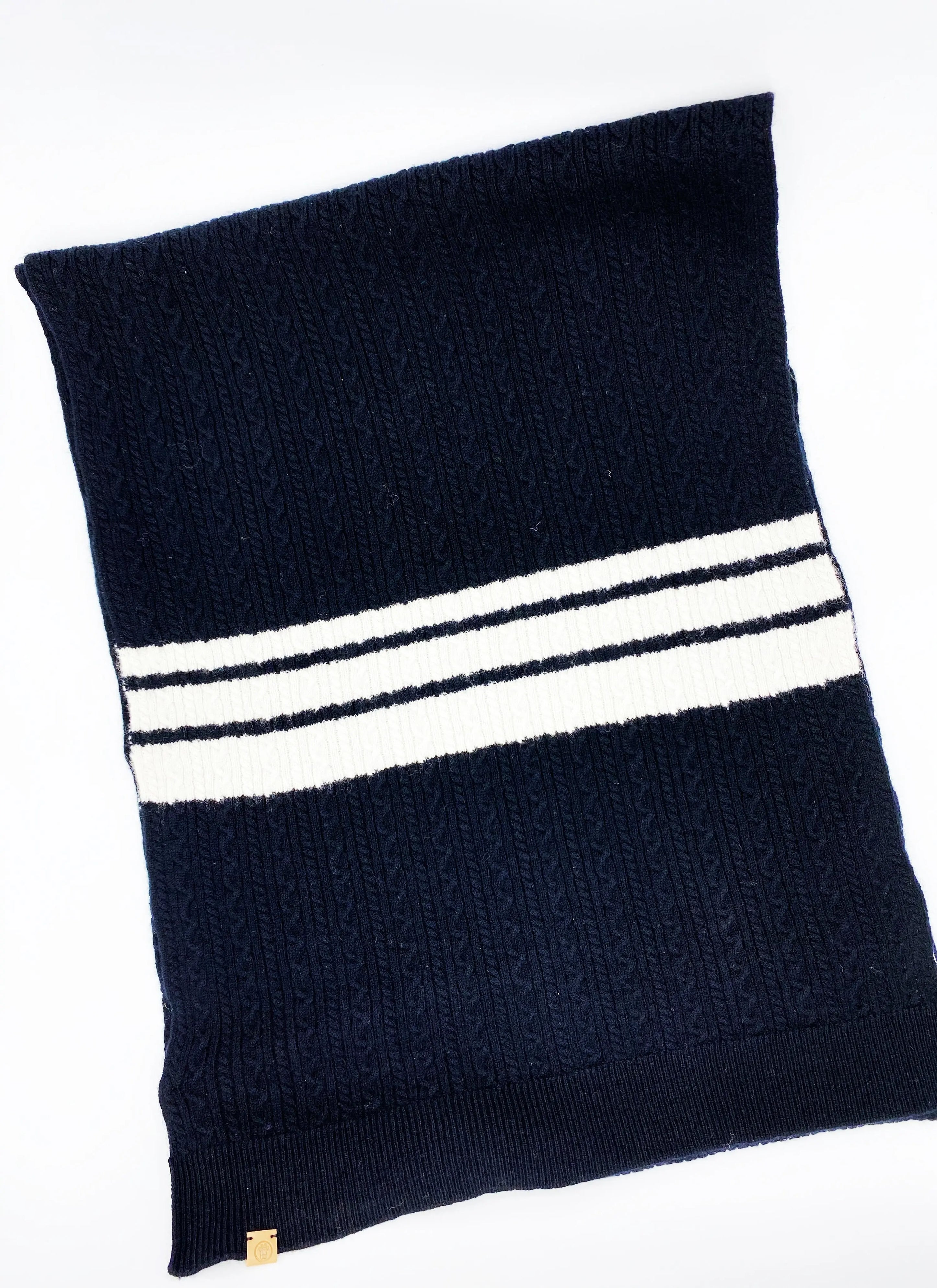 Cashmere Blend Scarf sets for Pets and their humans, Black and White BESPOKE PAWS