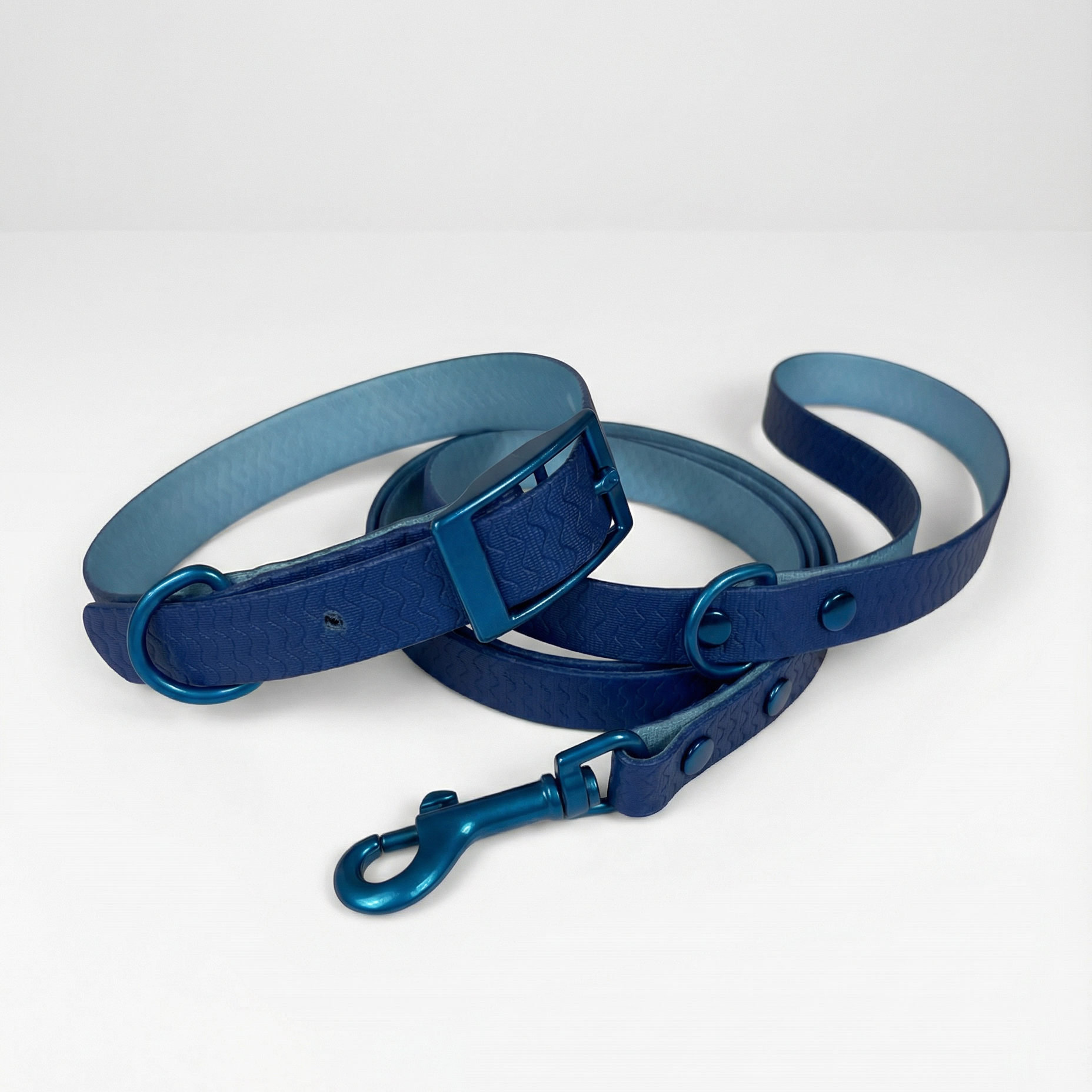Jelly Waterproof Collar and Leash Set for Small Dogs