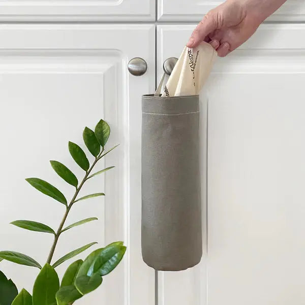 Cat Litter Bag Holder in Natural Cotton Canvas | Boba & Vespa
