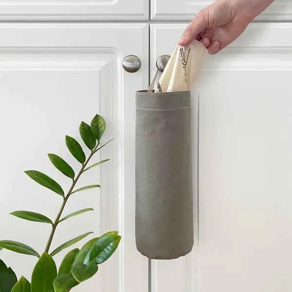 Cat Litter Bag Holder in Natural Cotton Canvas | Boba & Vespa