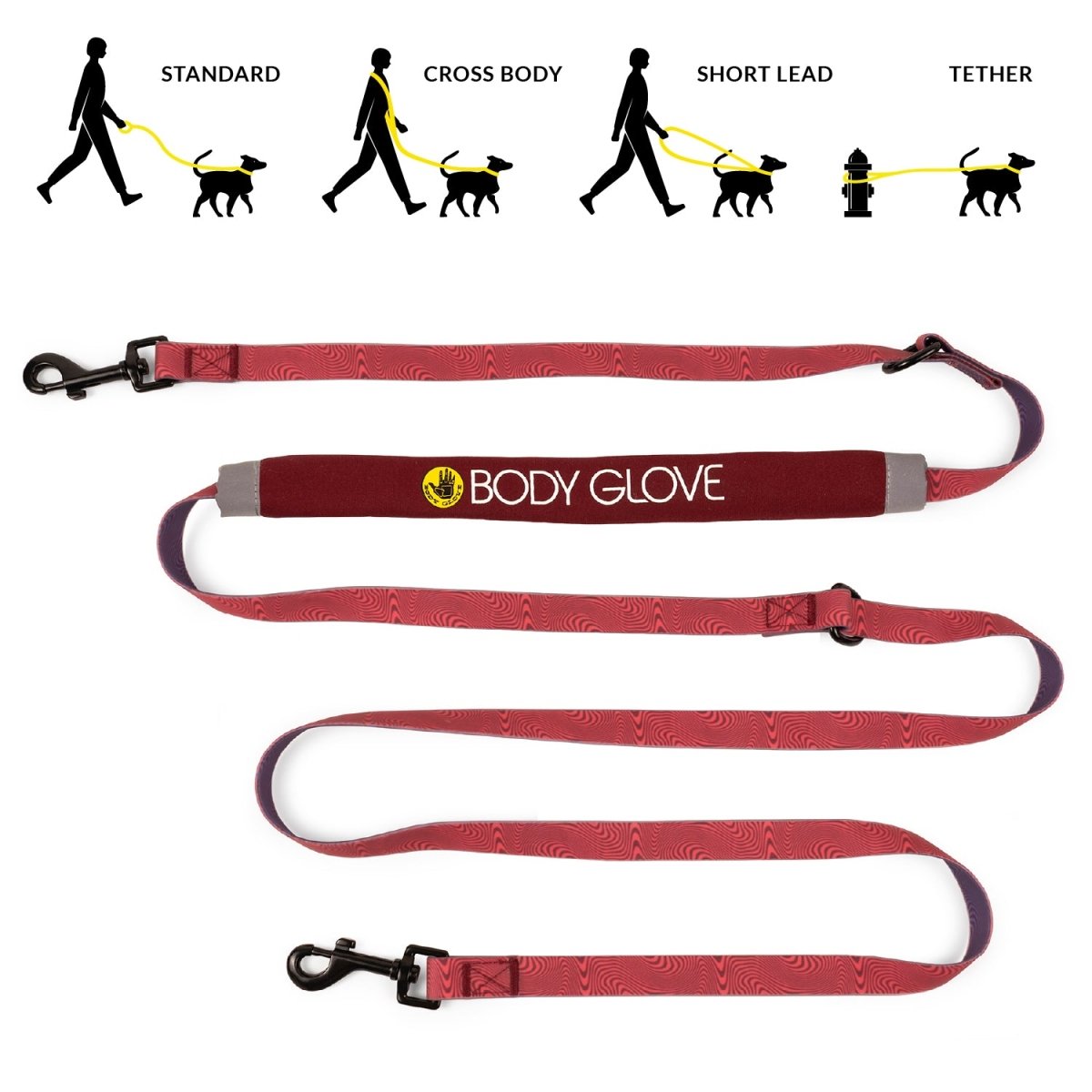 Body Glove Beach Walk Handsfree Dog Leash in Teal