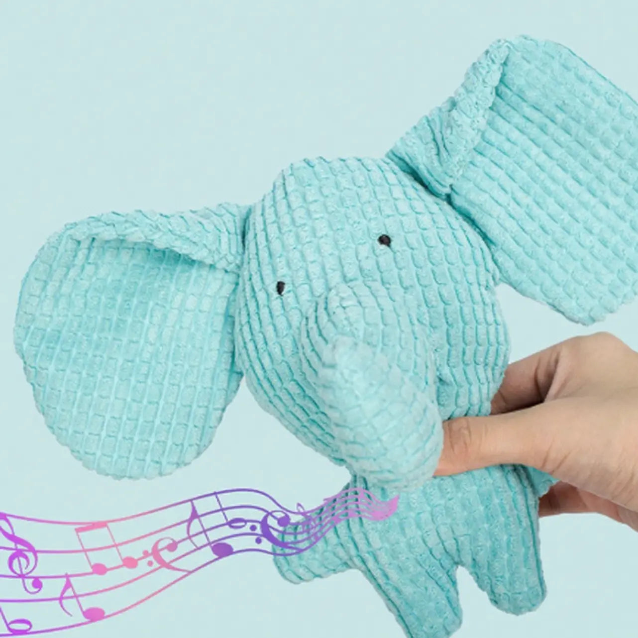 Milou & Lumi Pet Plush Squeaky Toy - Elephant