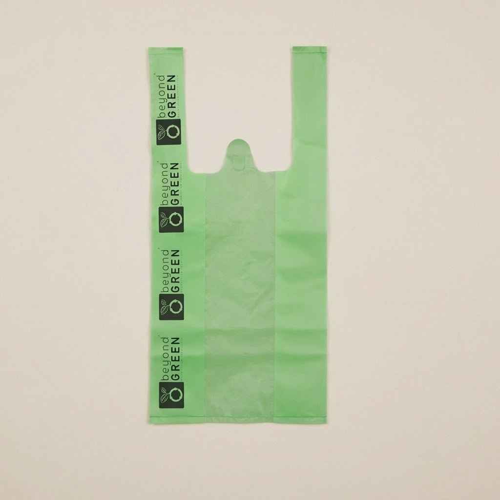 Cat Litter Bags – 8" x 16" with 5" Gusset & Handles | Leak-Resistant | Made in USA | beyondGREEN
