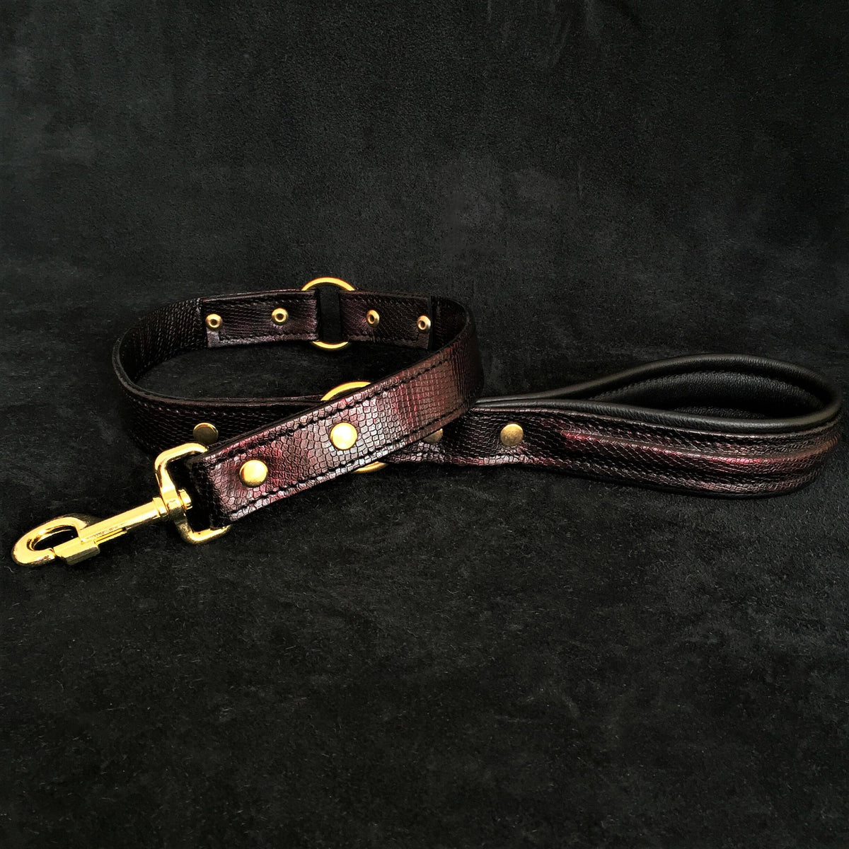 Bestia Cobra Leather Dog Leash