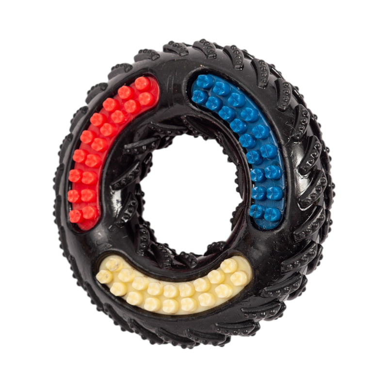 Country Living 'Tire of Fun' TPR Textured Dog Chew Toy - Durable, Non-Toxic, and Interactive Playtime for Dogs