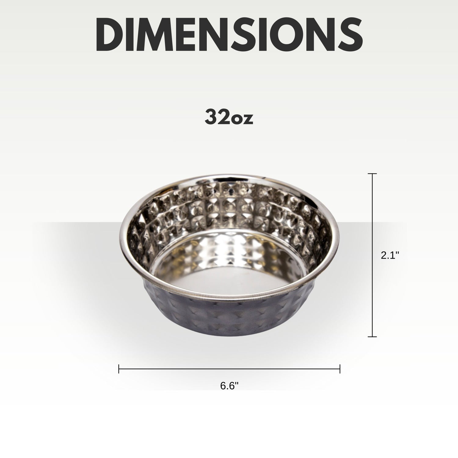 Country Living Set of 2 Hammered Stainless Steel Dog Bowls – Black Pearl