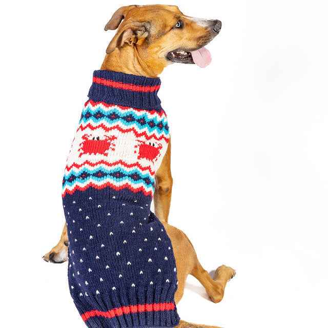 Crabby Wool Dog Sweater