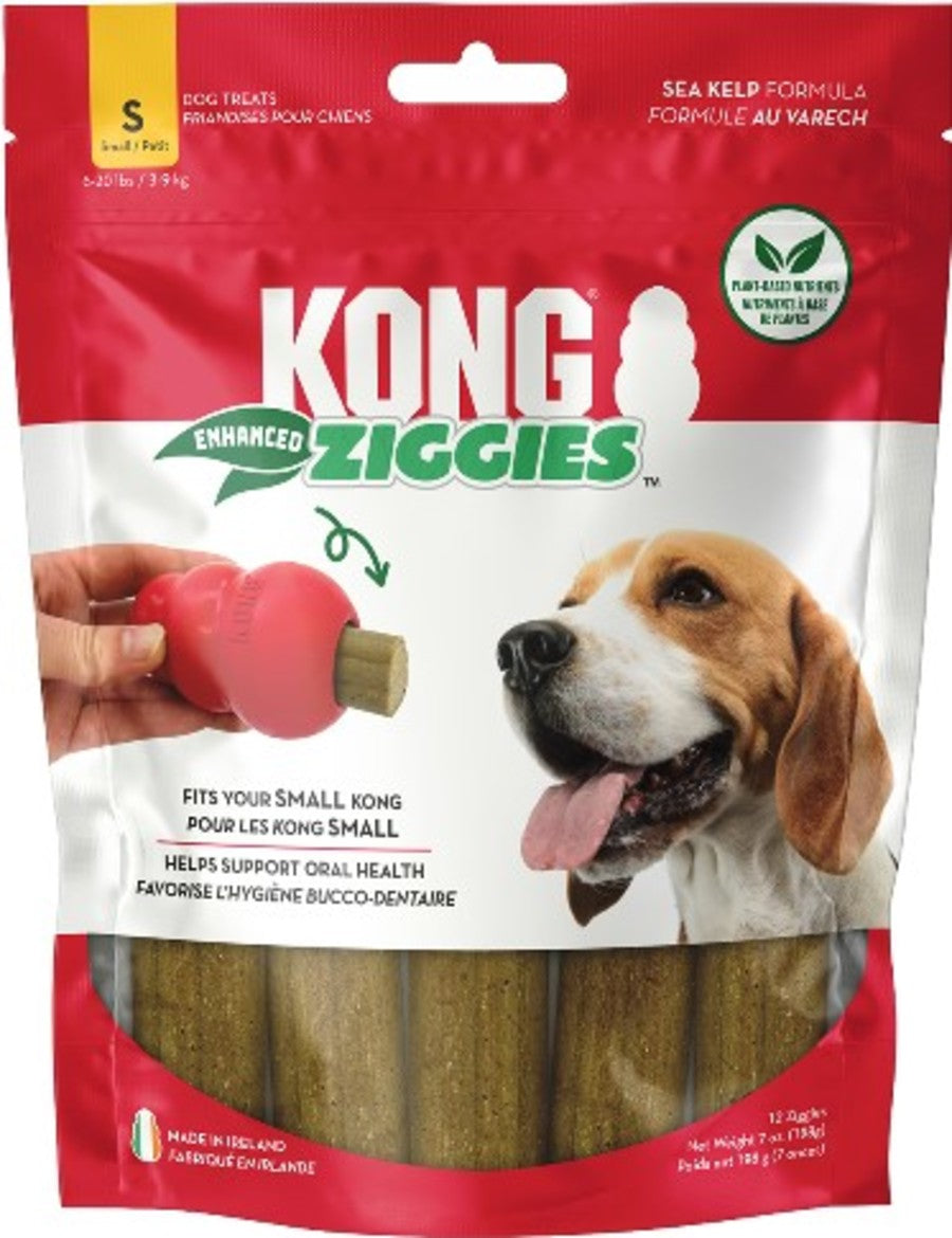 KONG Ziggies« Enhanced Plant-Based Dog Treats Small 7oz