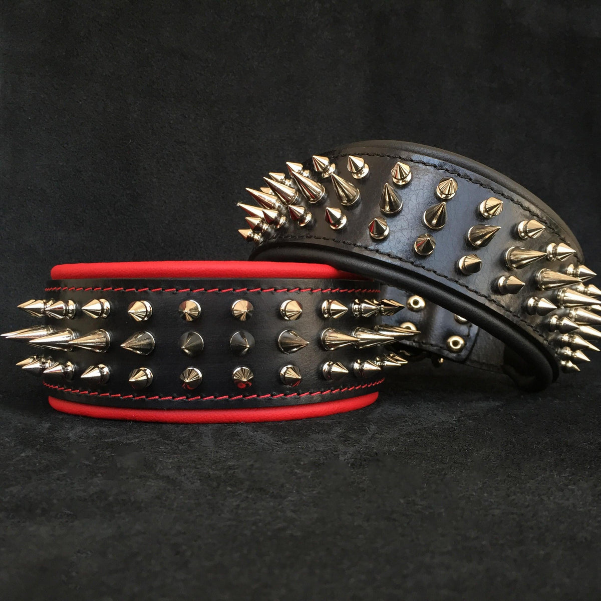 Bestia Danger Leather Dog Collar