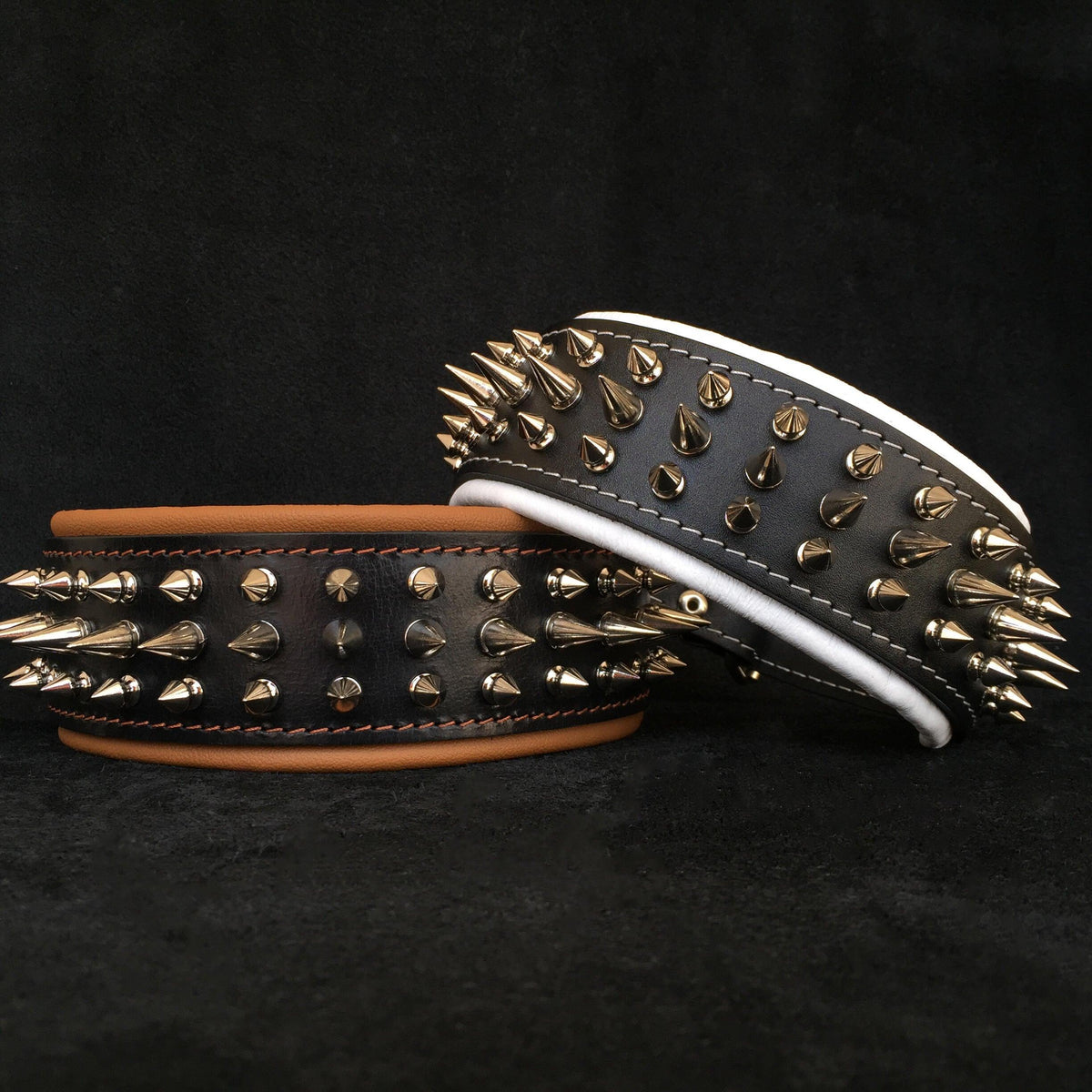 Bestia Danger Leather Dog Collar