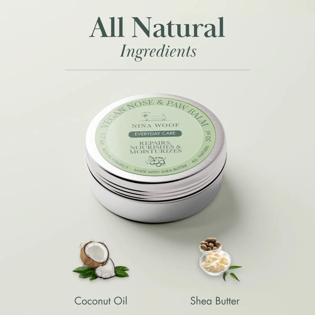 Dog Vegan Nose and Paw Balm Nina Woof