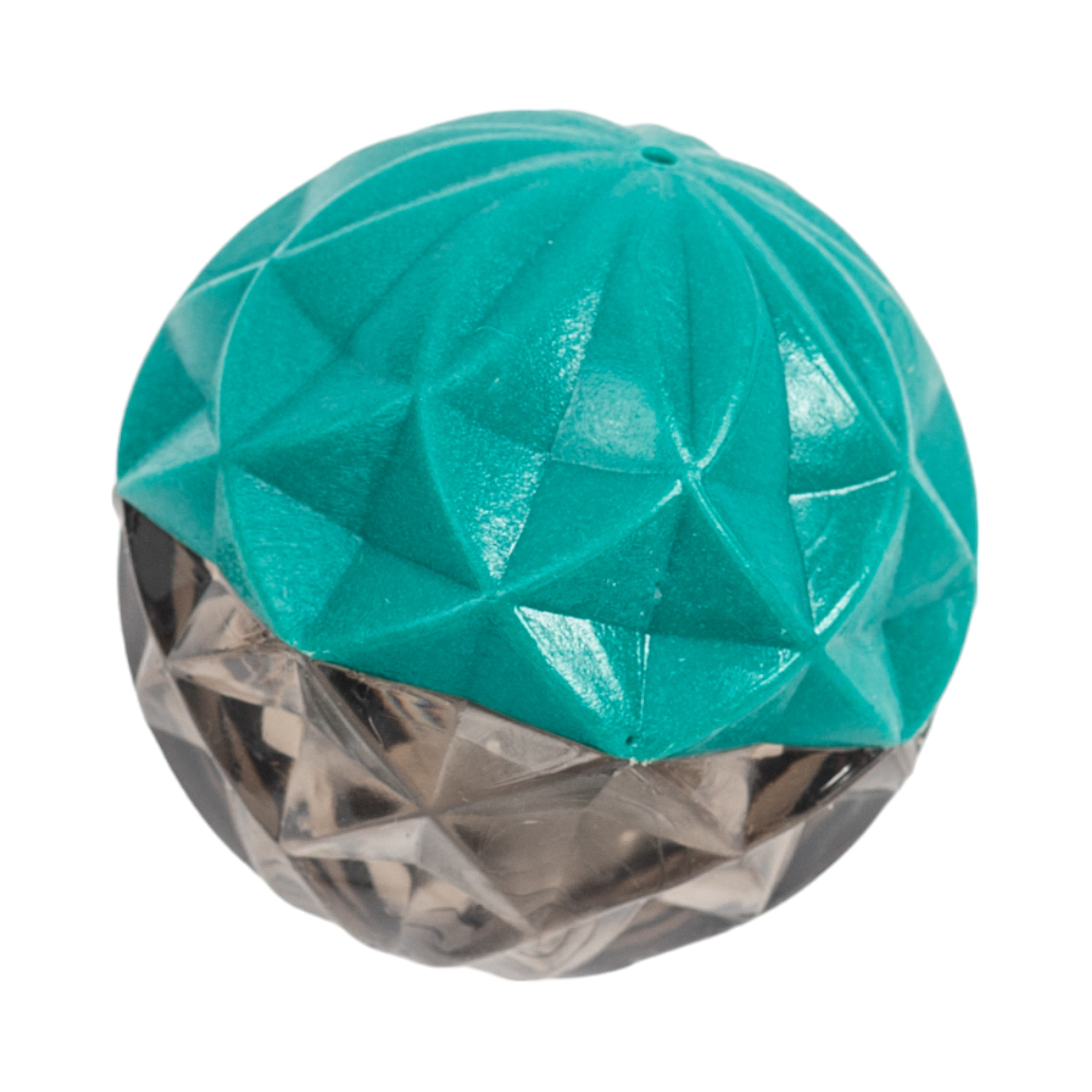 Country Living Geometric Textured Ball Dog Chew Toy, Interactive Rubber Toy for Mental Stimulation – Small