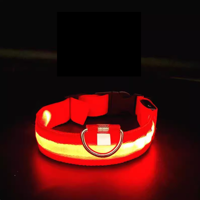 Milou & Lumi LED Glowing Pet Collar - Red Dr. Milou